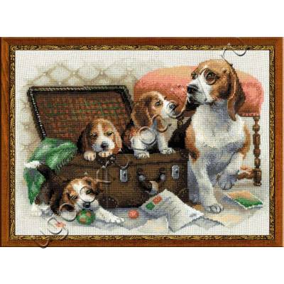 Набори для вишивки хрестиком собак, вишивання кішок хрестиком, домашні тварини - куточок рукоділля