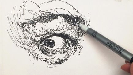 Câteva tehnici de desen în cerneală și căptușeli