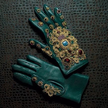 Mănuși accesorii Neskuchnye, brodate cu pietre, margele și croșetat - târg de maeștri - manual