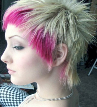 Фарбування в рожево-малиновий колір на коротке волосся фото матеріали