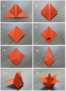 Origami flori fotografie lecție cum să adune un buchet în conformitate cu schema