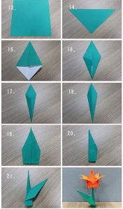 Origami flori fotografie lecție cum să adune un buchet în conformitate cu schema