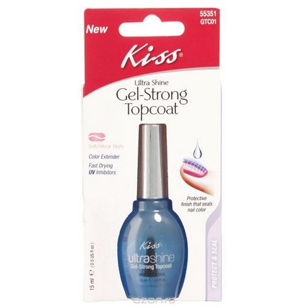 Vélemények gél rögzítőt kéz- - Kiss 15 ml, azt jelenti, gyors száradó lakk (gél rögzítőt) Gel vélemény-lock manikűr - Kiss 15 ml, egy eszközt gyorsan száradó lakk
