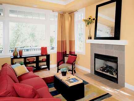 Цвітіння вітальня, колір персика в інтер'єрі, дизайн, все про дизайн та ремонт будинку