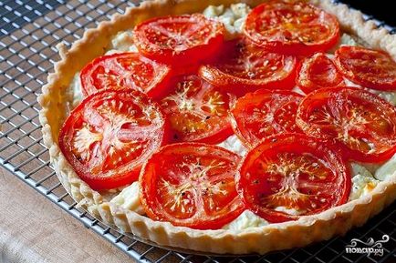 Пиріг з сирною начинкою і помідорами - покроковий рецепт з фото на