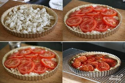 Пиріг з сирною начинкою і помідорами - покроковий рецепт з фото на