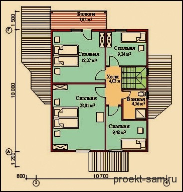 Планування одноповерхового будинку 10x10, 9x9, 6х9, 8х10, 10х12, 12х12, 8x12