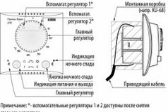 Csatlakozás az infravörös fűtés termosztát fajok áramkör teplomonstr (infravörös) A termosztátot az infravörös melegítő típusok, sémák, teplomonstr