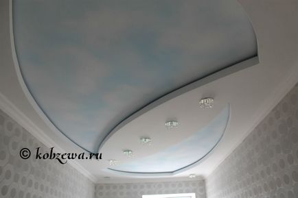 Ceiling cer cu nori, studio de arta natalya kobzeva