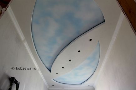 Ceiling cer cu nori, studio de arta natalya kobzeva