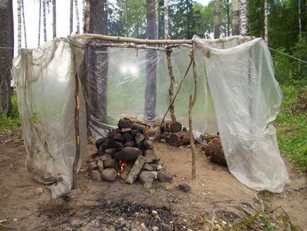 Похідна лазня як зробити з намету і поліетилену своїми руками (відео, фото, викрійки і креслення)