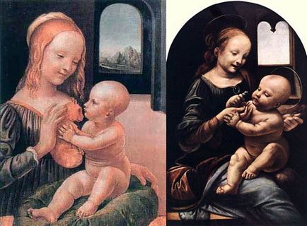 Despre sigilii Leonardo da Vinci și fals - Madonna - sol omnibus lucet