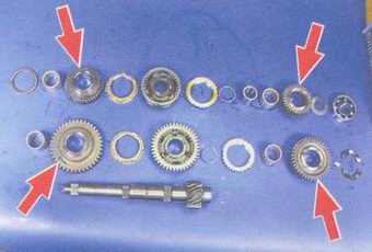 Javítása a másodlagos tengely a sebességváltó egy autó VAZ 2108, VAZ 2109, VAZ 21099