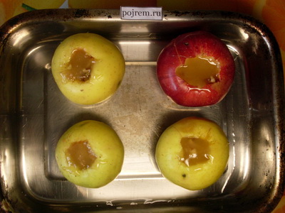 Recept sült almával a sütőben mézzel - lépésről lépésre recept, hogyan kell főzni fotókkal