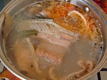 Supă de pește de somon