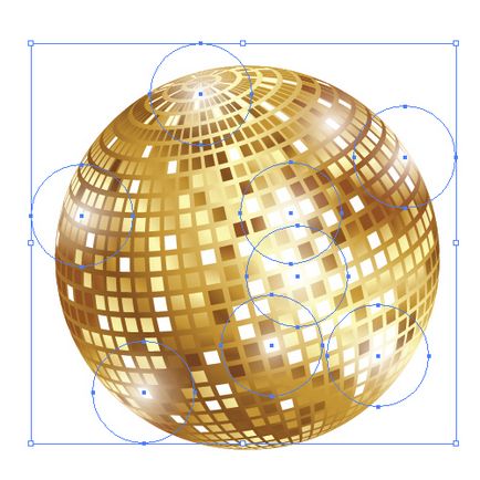 Rajzolj egy disco labdát Adobe Illustrator