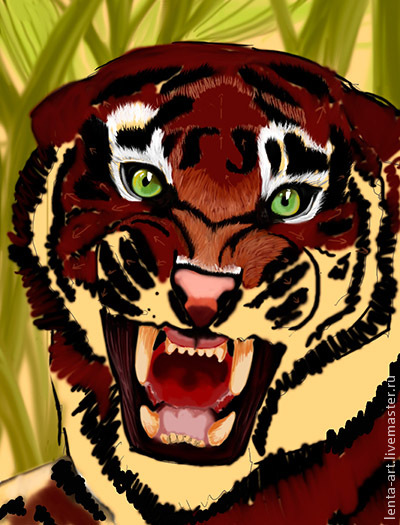 Desenați un tigru în Adobe Photoshop - târg de maeștri - manual, manual