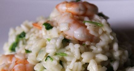 Risotto cu rețete interesante de fructe de mare, cu o fotografie pas cu pas