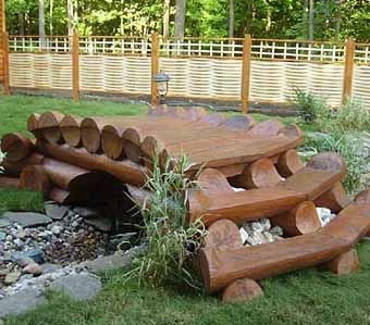 Садові меблі з природних матеріалів своїми руками, 6 соток
