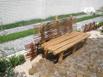 Mobilier de grădină realizat din materiale naturale cu mâini proprii, 6 hectare