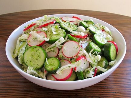 Saláta retekkel 15 legjobb receptek fotókkal!