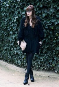 Cu ce ​​să poarte o blană de blană neagră (30 fotografii), arta de a fi o femeie