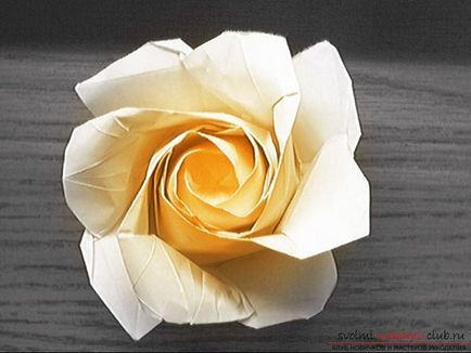 Tedd Papír rózsa origami vagy csomó áramkör által nem nehéz, még a gyermek (áramköri szerelvényből) Készíts egy rózsa papírból origami, vagy egy csomó áramkör által nem nehéz, még egy gyermek számára