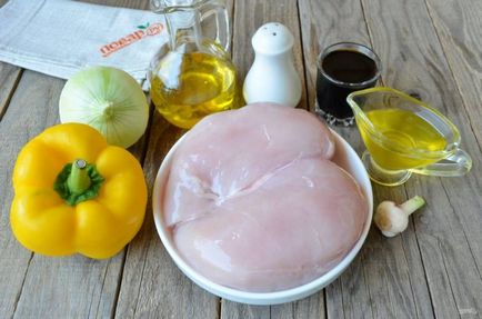 Nyárs csirke mézes zöldségekkel - lépésről lépésre recept fotók