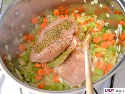 Вершковий суп з куркою і рисом - фото рецепт