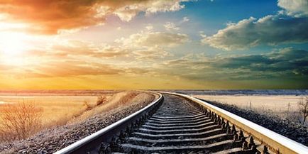 Pista de vis a căii ferate la care visează calea ferată într-un vis