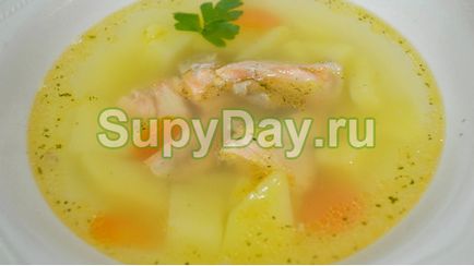 Supă de pește roșu - un prânz consistent pentru întreaga rețetă de familie cu fotografii și videoclipuri
