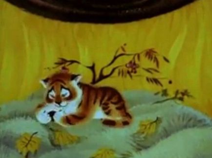 Tiger egy napraforgó szélén a föld (Tiger) Tiger egy napraforgó szélén a föld
