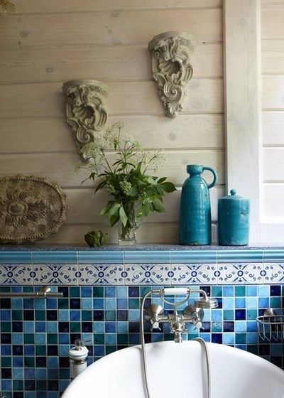 Укладання плитки у ванній як заощадити і оформити стіни оригінально