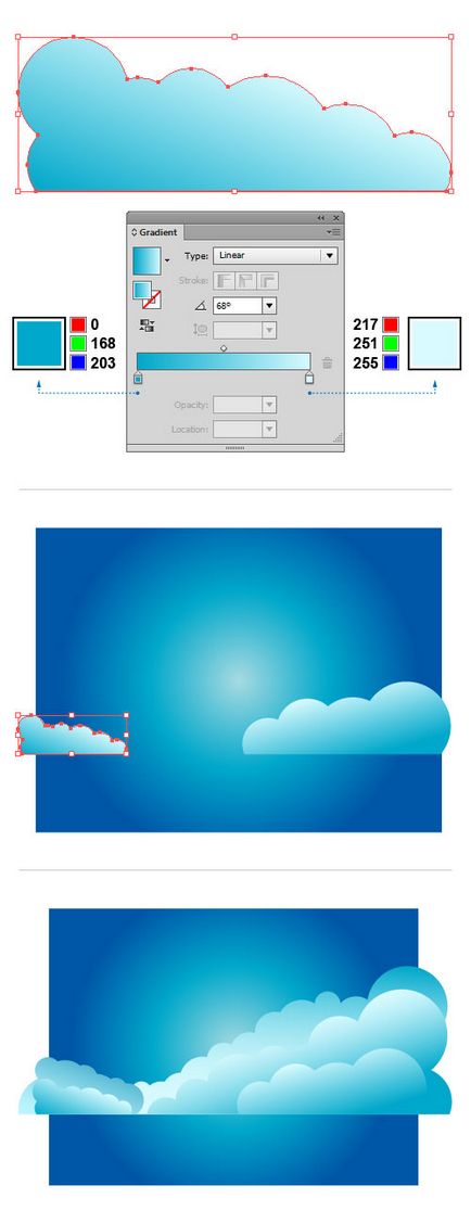 Peisaj calmat în Adobe Illustrator