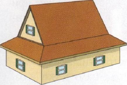 Вальмовая дах чотирьохскатний і г-образна, конструкція покрівлі