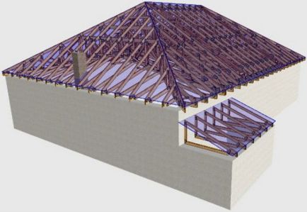 Вальмовая дах - розрахунки, моделювання, проектування