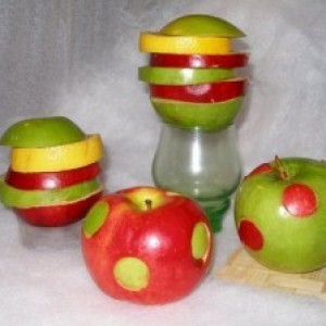 Delicioase artizanat de creativitate pentru copii din mere