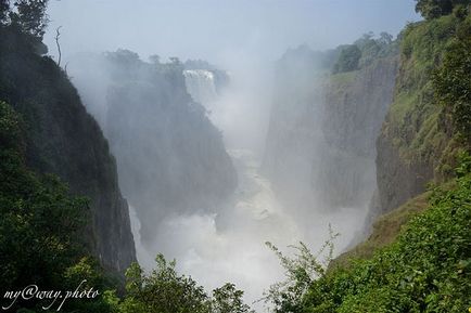 Водоспад вікторія на річці Замбезі