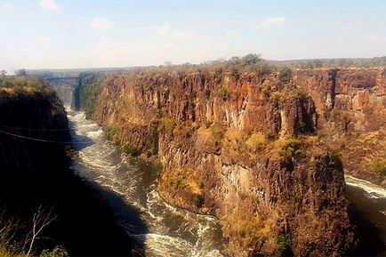 Водоспад вікторія на річці Замбезі