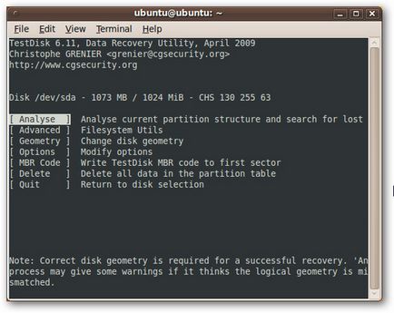 Recuperați datele pierdute și partițiile folosind ubuntu livecd