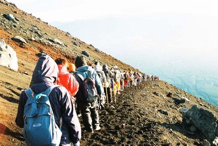 Hegymászó Mount Fuji - útvonal, a program, ötletek, függetlenül és az idegenforgalmi csoportos ár