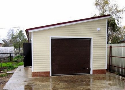 Pentru a ajuta un dezvoltator privat să construiască un acoperiș de garaj cu propriile sale mâini