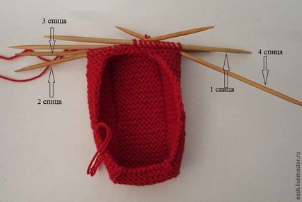 Am tricotat papuci cu ace de tricotat - târg de meșteșugari - manual, manual