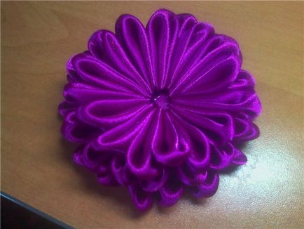 Hair clip de cinism în tehnica tsumami kanzashi - târg de maeștri - manual, manual