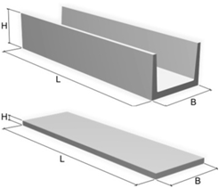 Залізобетонні кабельні лотки розміри, фото і відео