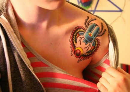 Жук скарабей тату популярна татуювання родом з давнини