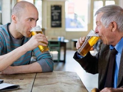 Alcoolismul la bătrânețe prezintă dependența bătrânului
