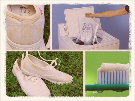 Pantofii albi după spălare s-au transformat în galben - ceea ce trebuie făcut, viața în detalii