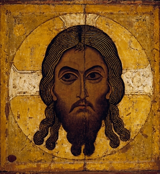 Csodálatos ikon a „Szent Face” (mielőtt ez a kép) Csodálatos ikon a „Szent Arc”