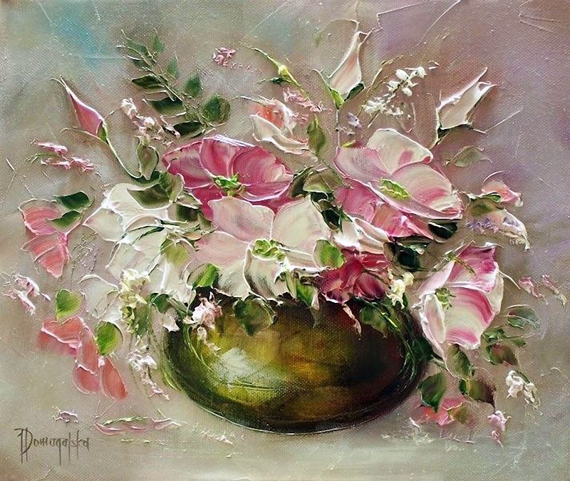 Квітковий живопис joanna domagalska, flowery-blog